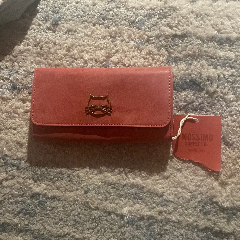 Mossimo Supply Co. Wallet with Bronze Cat Face on The Front